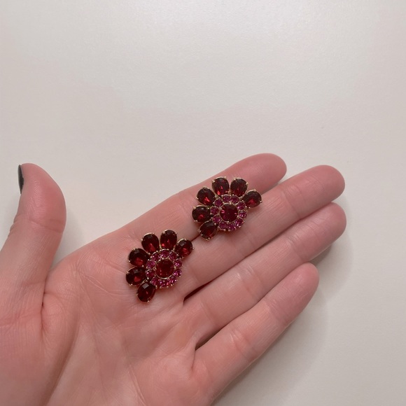 Betsey Johnson Jewelry - Betsy Johnson pink and red earrings